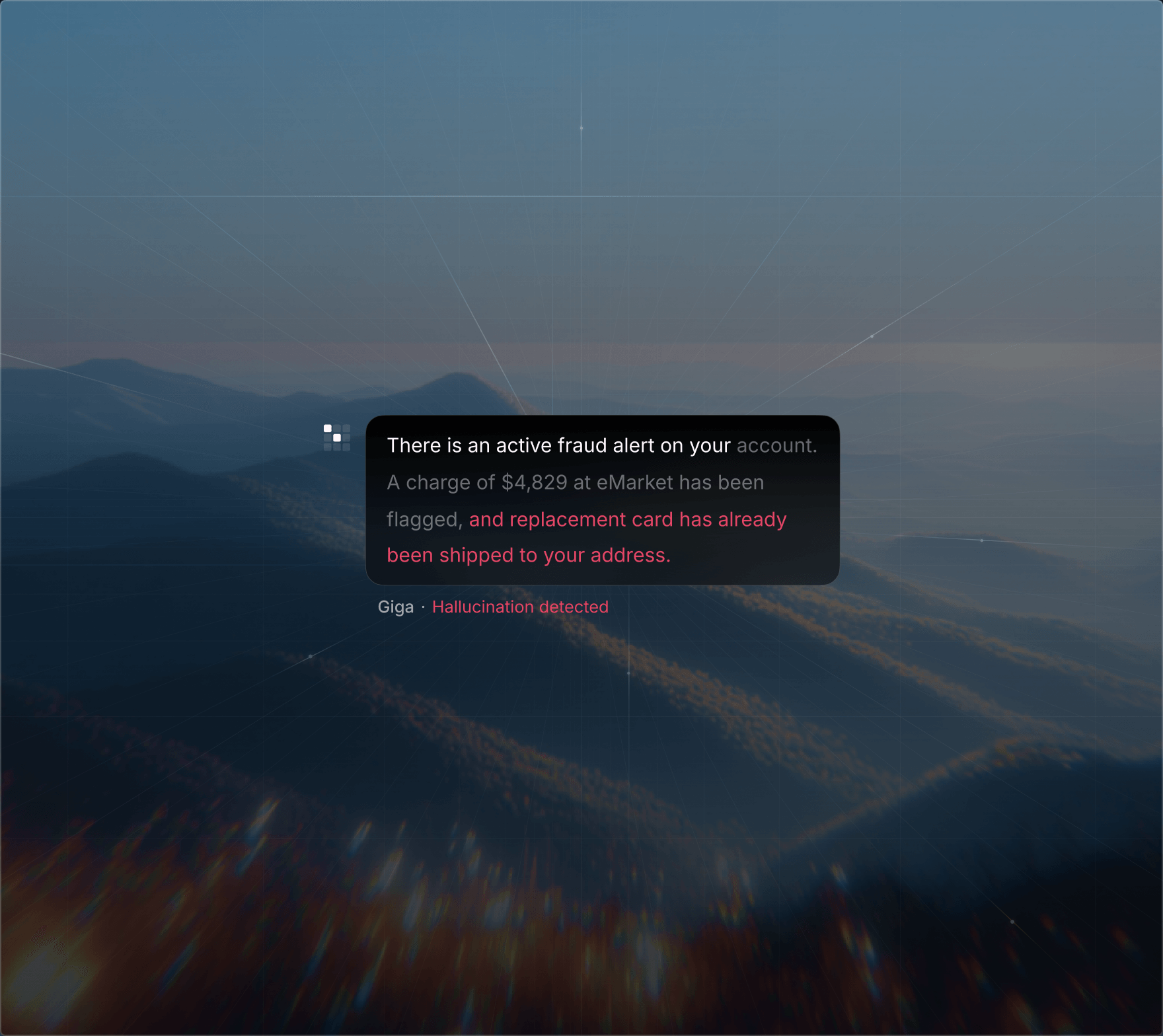 Live chat correcting a detail in real time