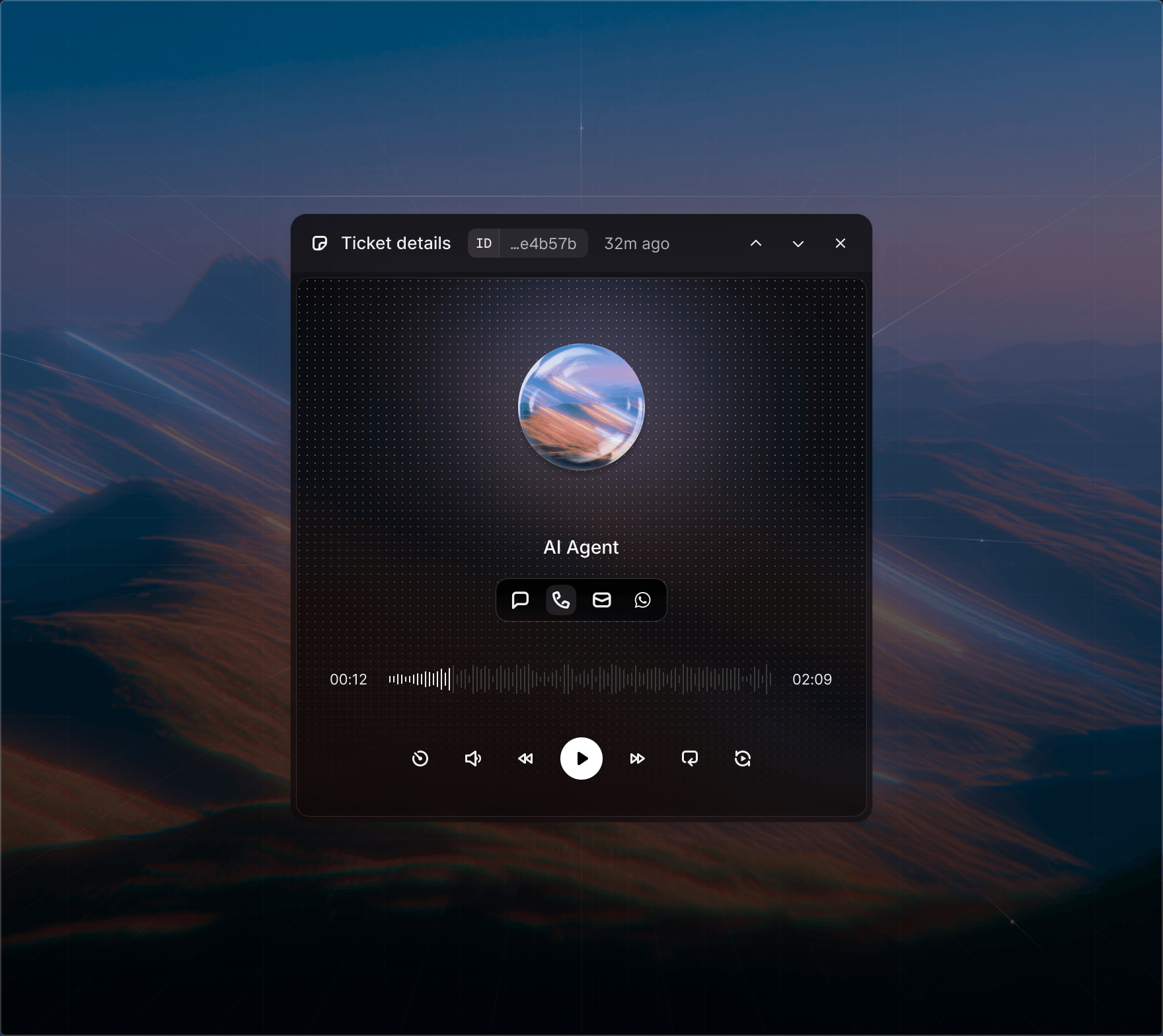 Voice and chat support interface across channels
