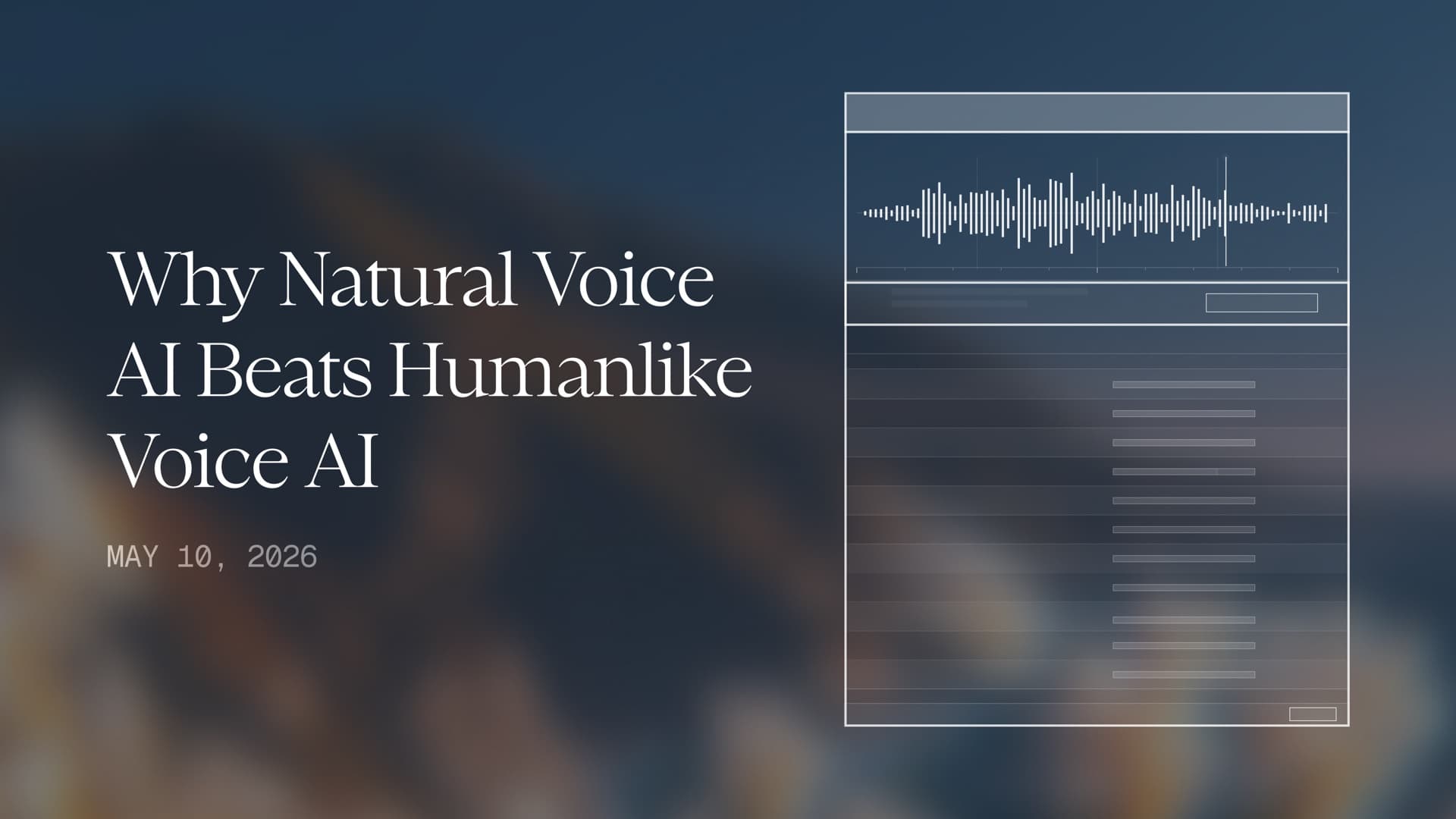 Why Natural Voice AI Beats Humanlike Voice AI