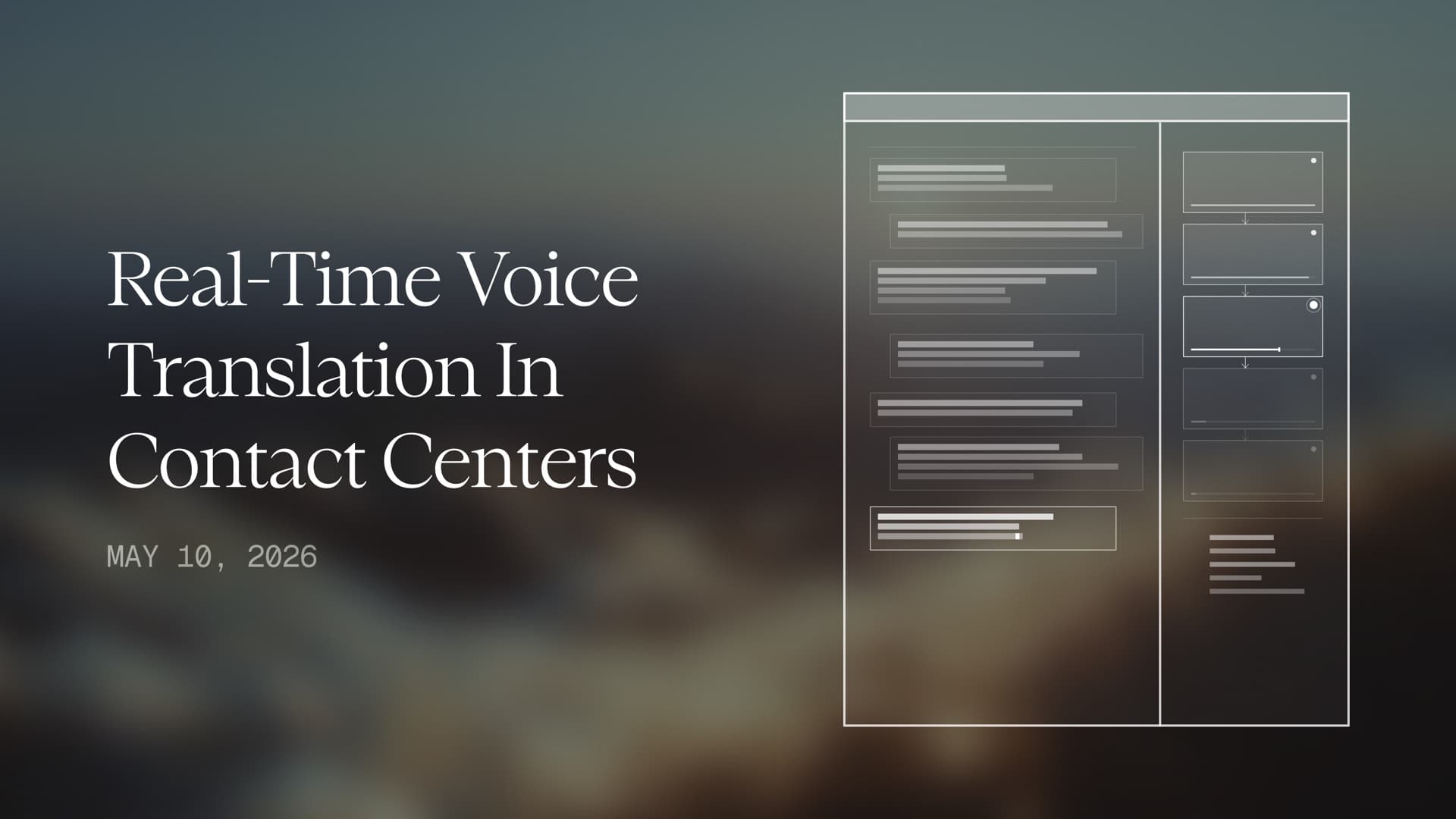 Real-Time Voice Translation in Contact Centers