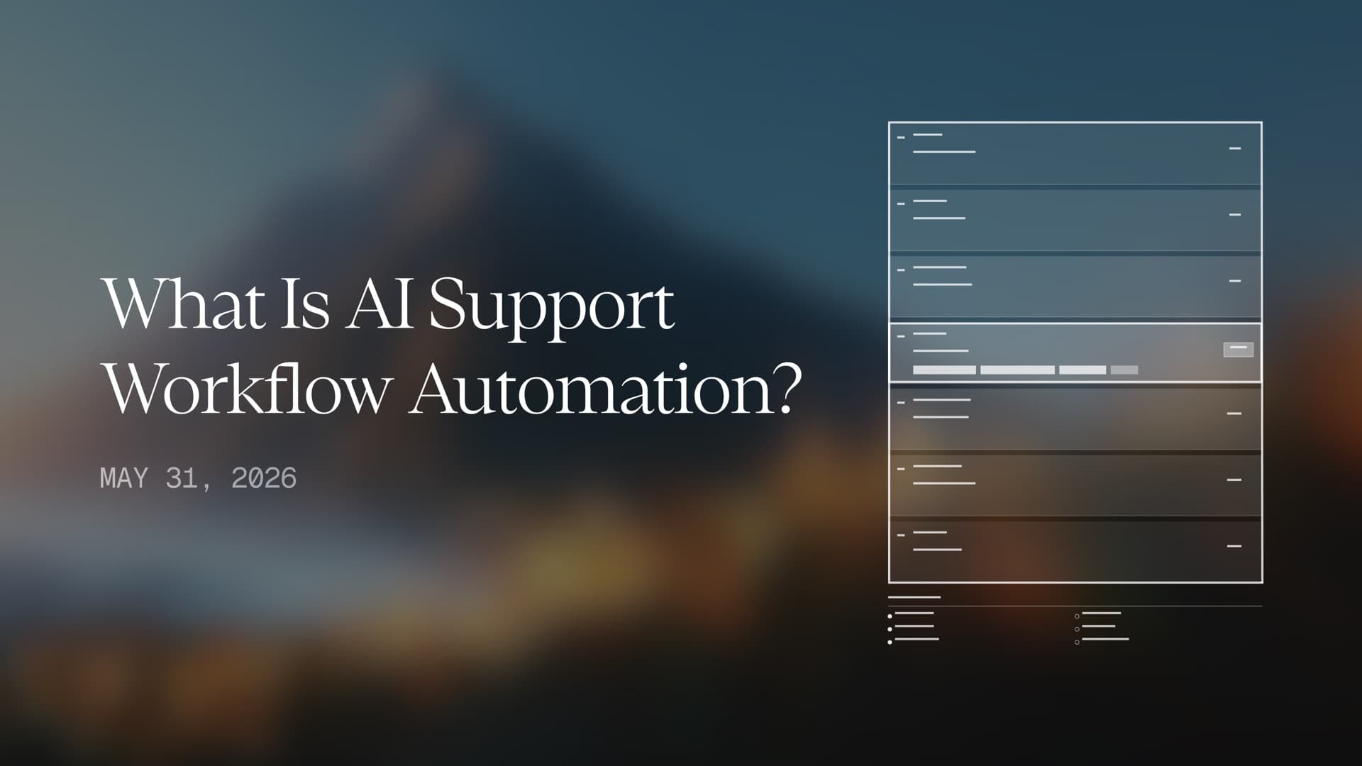 What Is AI Support Workflow Automation?