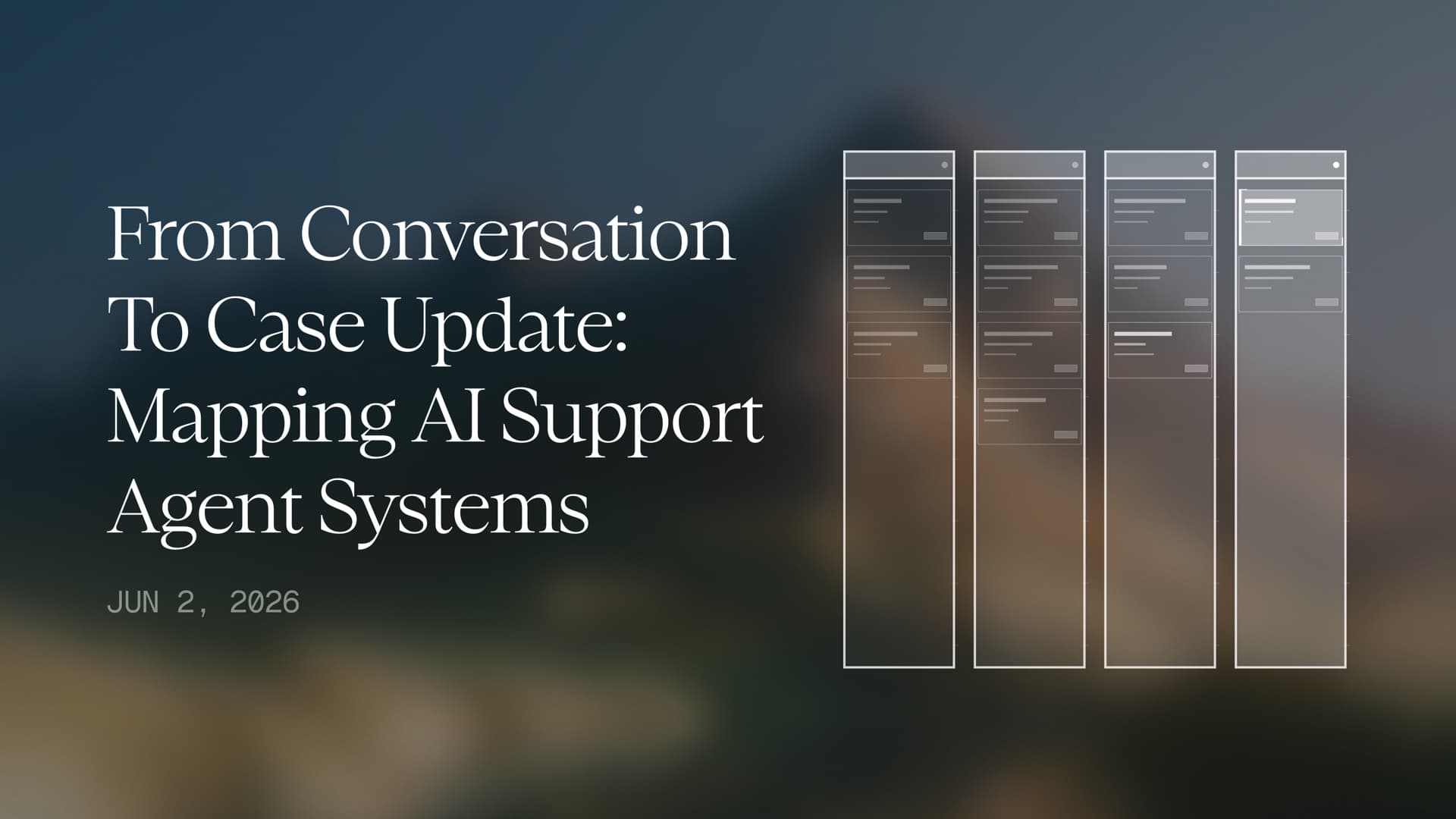 From Conversation to Case Update: Mapping AI Support Agent Systems