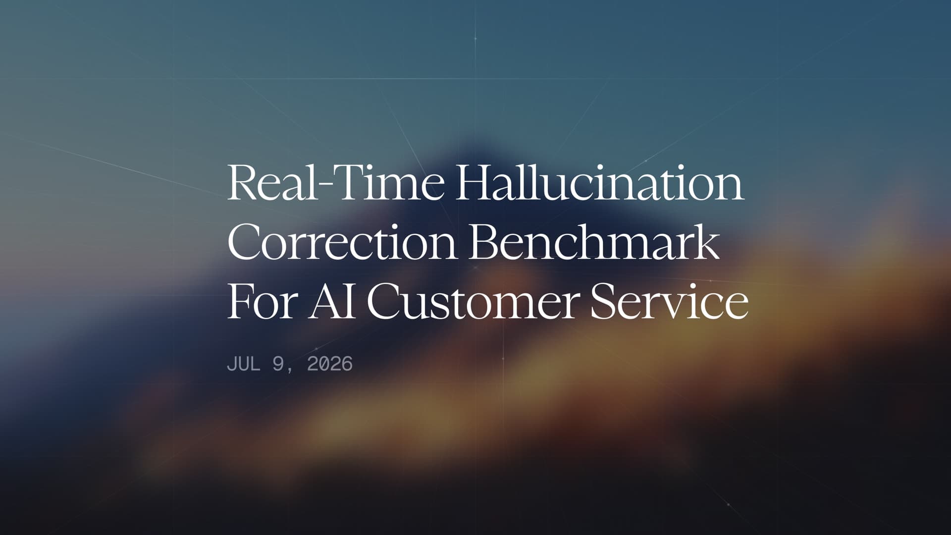Real-Time Hallucination Correction Benchmark for AI Customer Service