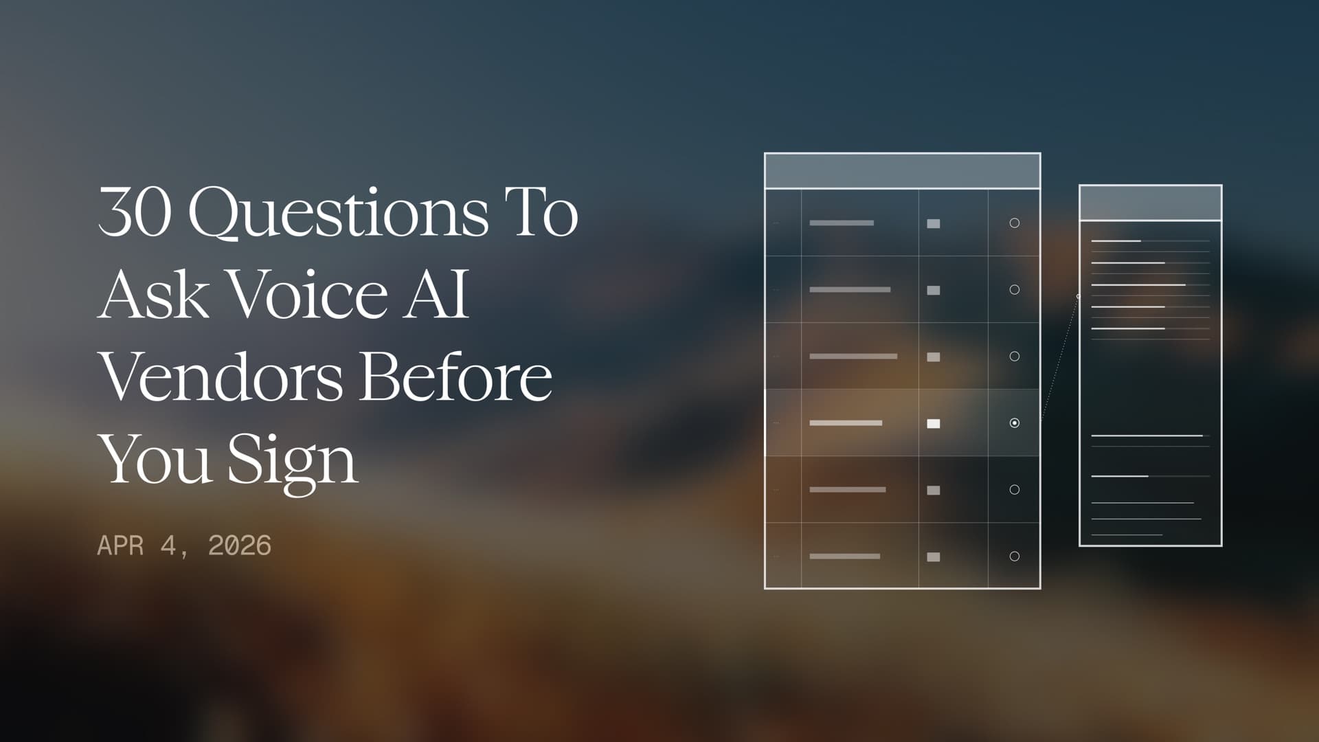 30 Questions to Ask Voice AI Vendors Before You Sign