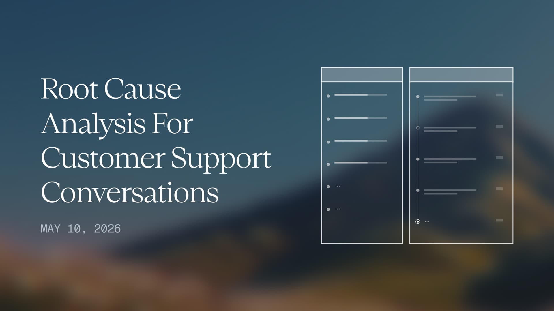 Root Cause Analysis for Customer Support Conversations