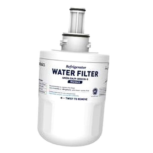 Appliance water filter used as the wrong-item image in the support conversation.